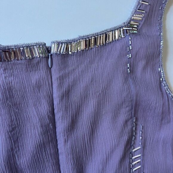 Carolina Herrera Silk Sequins Purple Dress - Picture 9 of 16